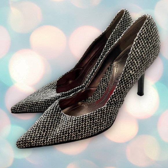 Rampage Women’s Gray Tweed Pointed Toe Heels Pumps Size 6 - Picture 3 of 8